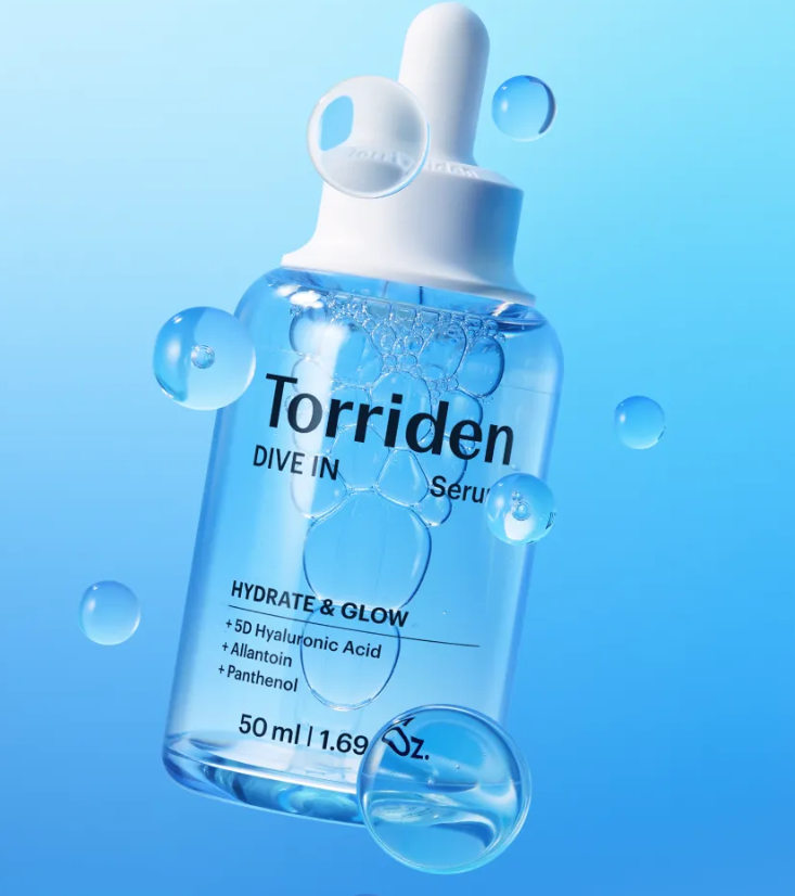 Torriden Dive In Serum 50ml hydrating face serum bottle with dropper